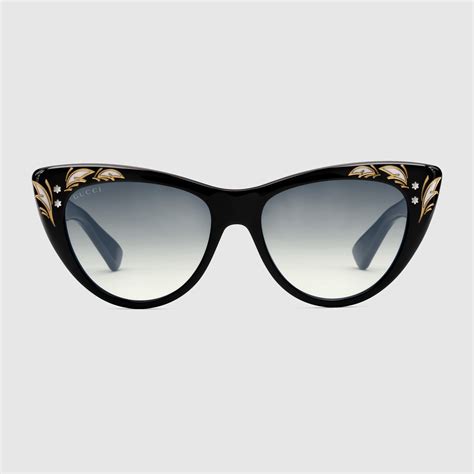 gucci cat eyes|Gucci oversized cat eye sunglasses.